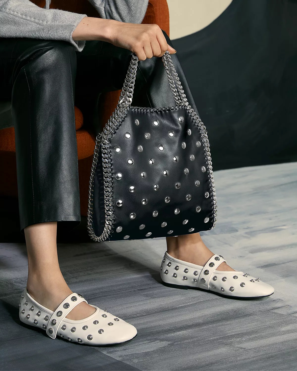 Women's Ryder Studded Mary Jane Flats - 2