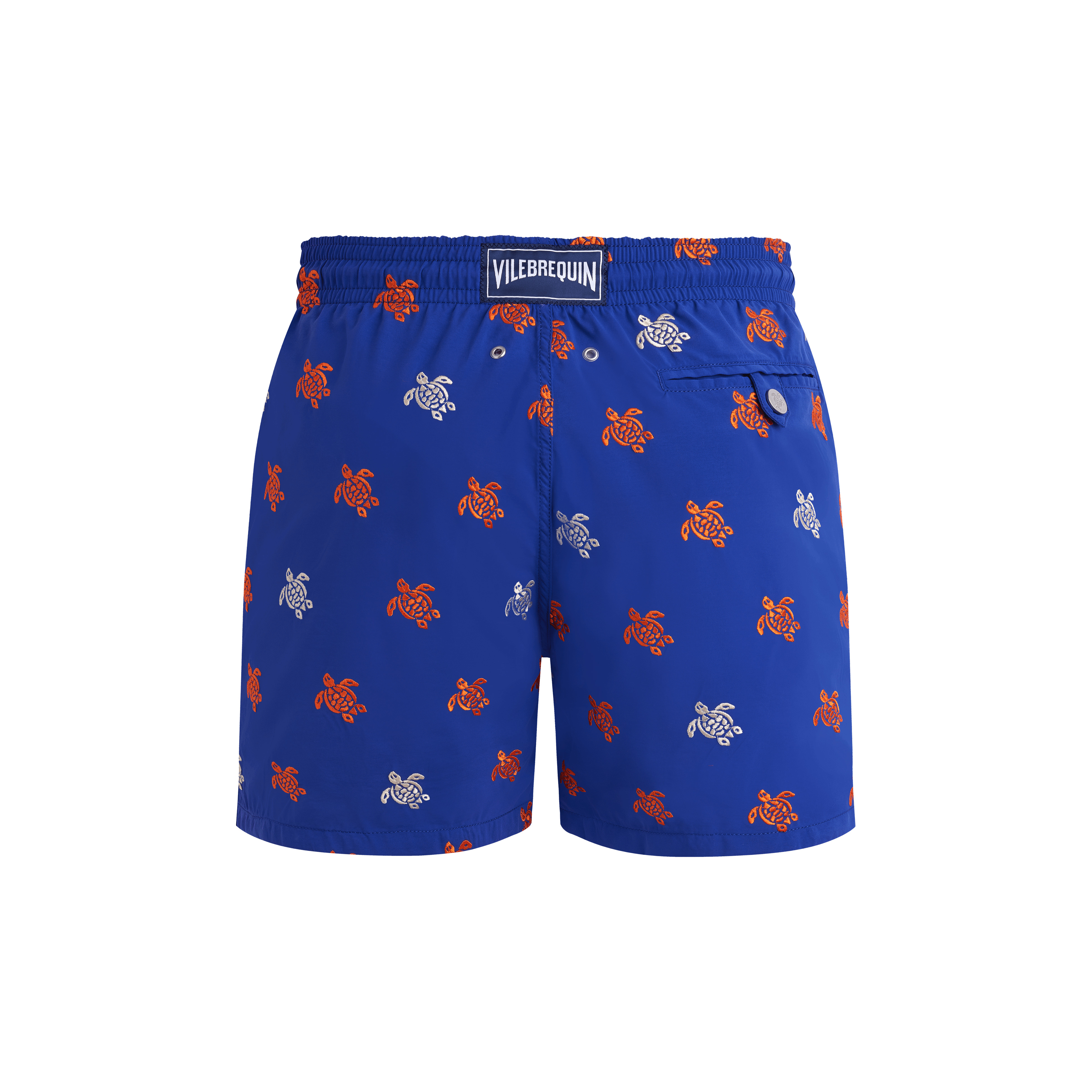 Men Swim Trunks Embroidered Micro Ronde des Tortues Diagonale - Limited Edition - 2