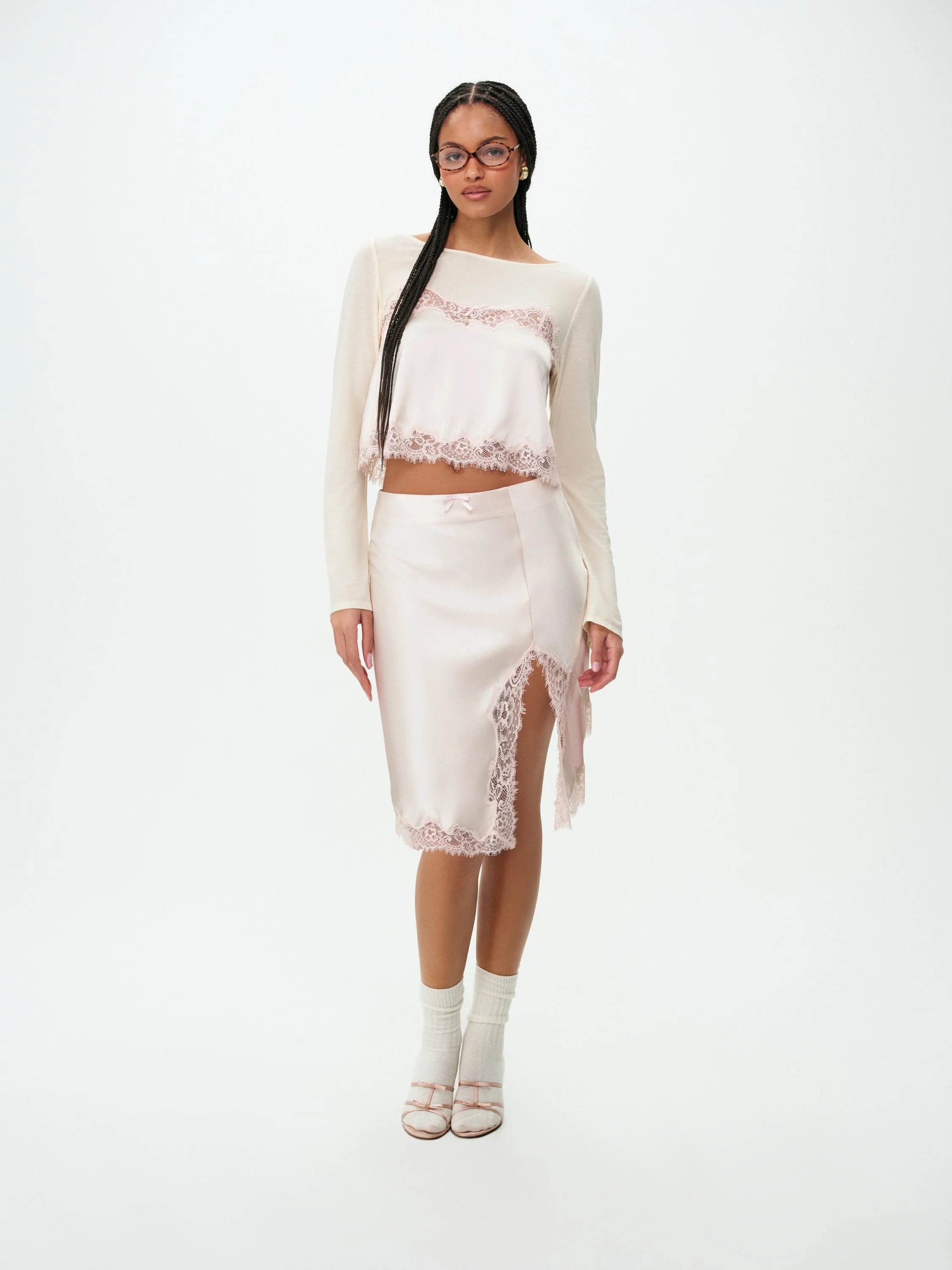 Sydney Midi Slip Skirt - 1