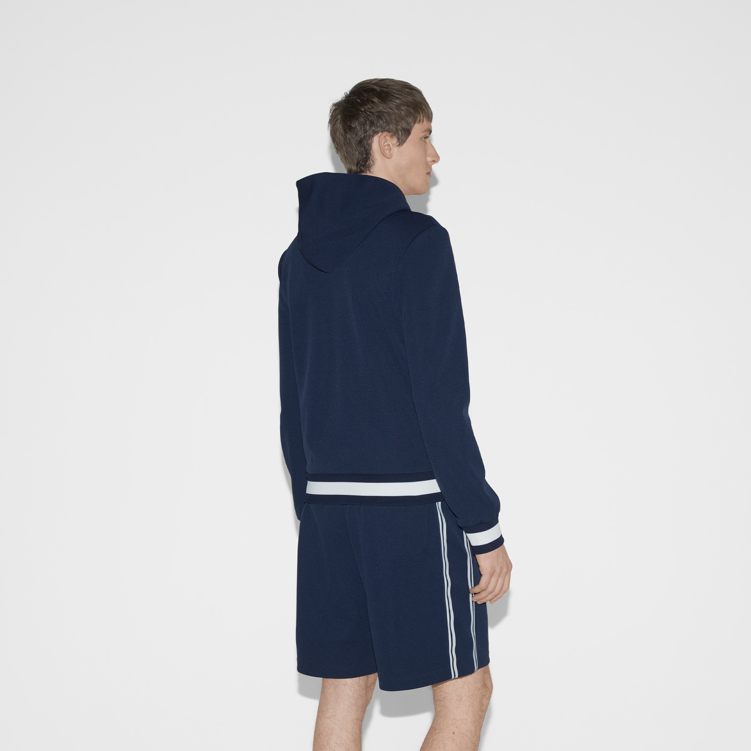 Technical jersey hooded sweatshirt - 4