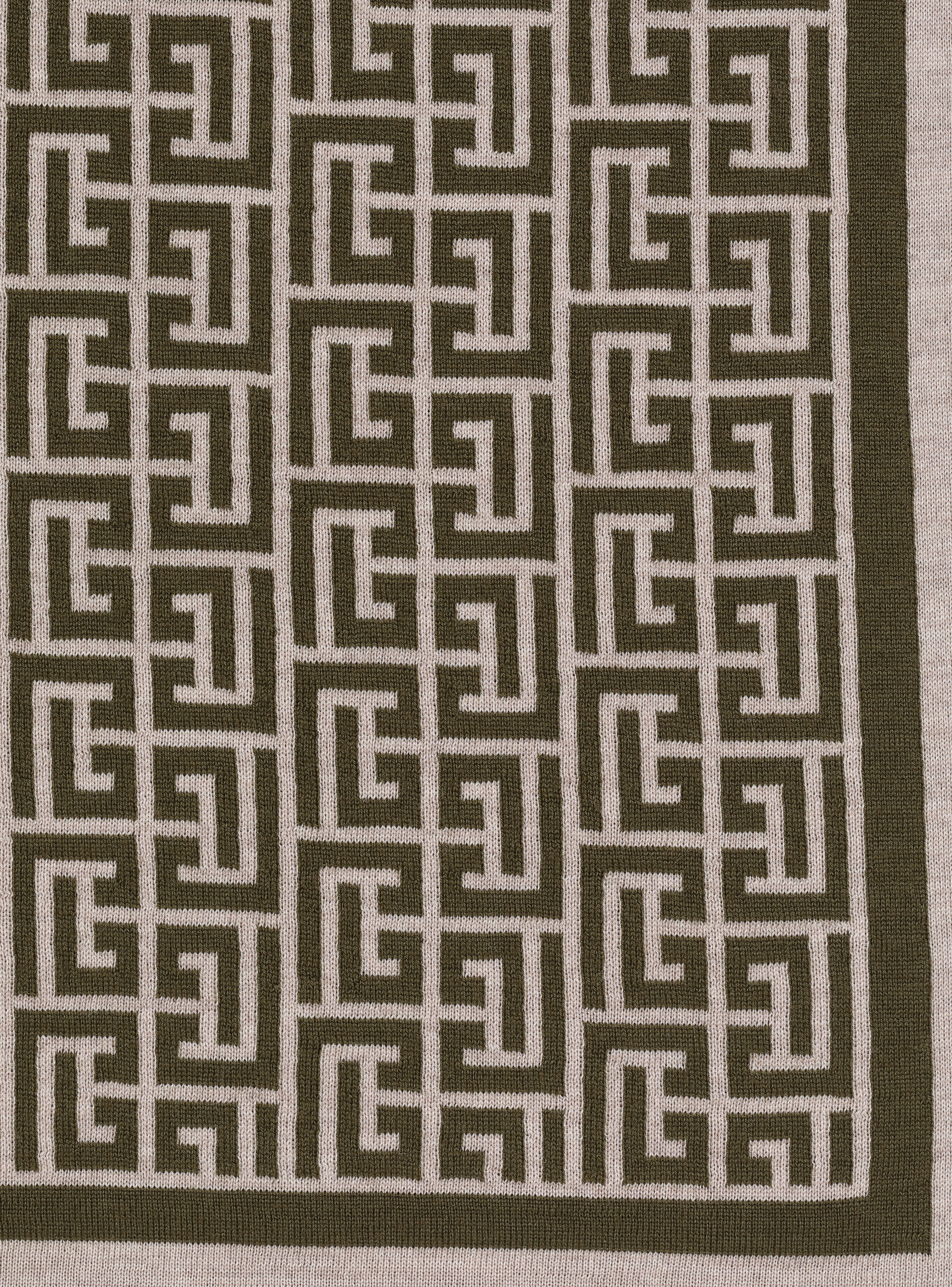 Wool scarf with monogram - 3