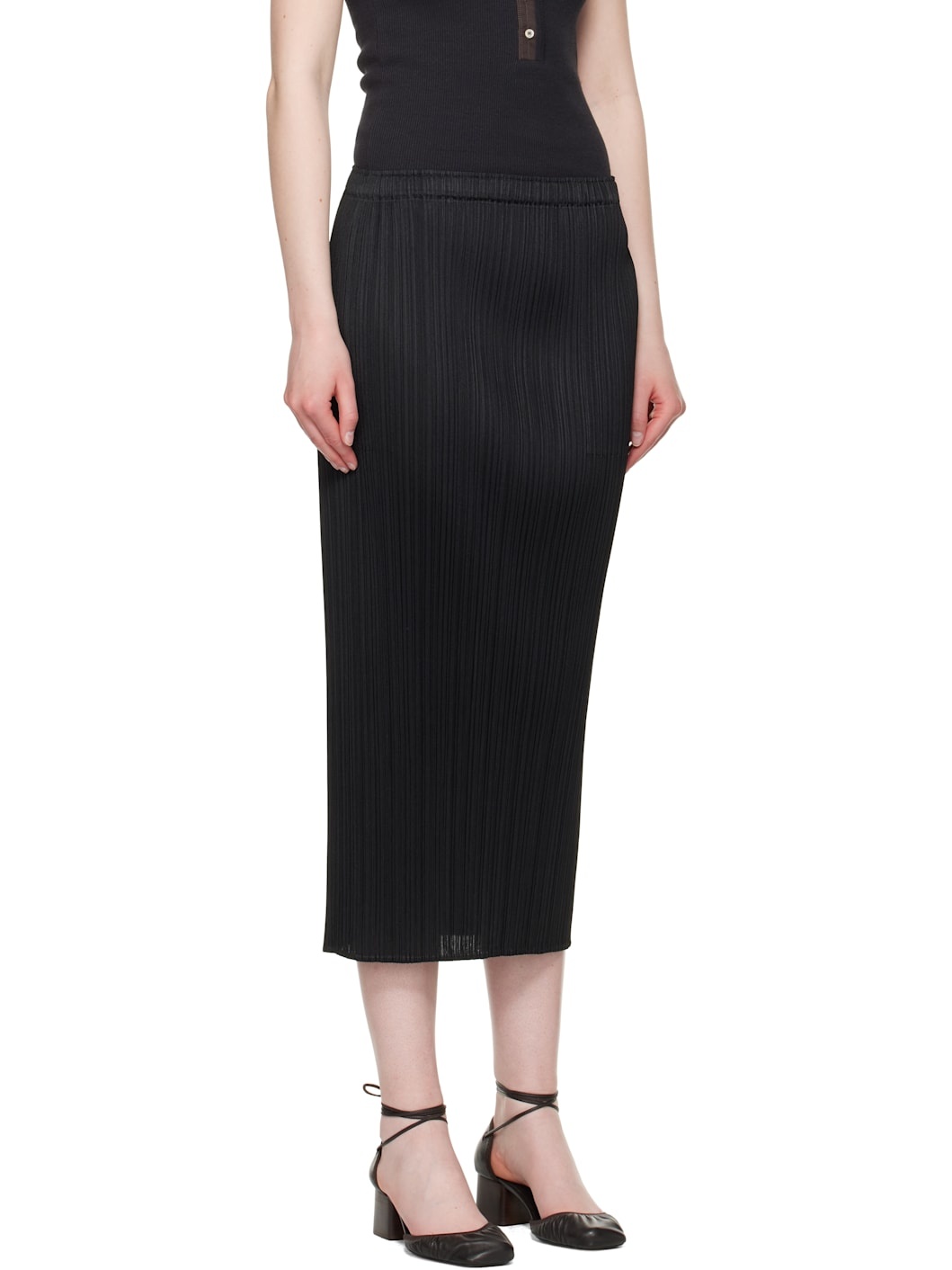 Black Basics Midi Skirt - 2