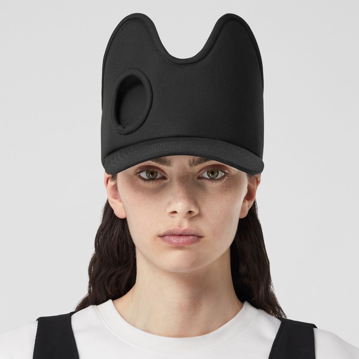 Cut-out Detail Cotton Gabardine Baseball Cap - 2