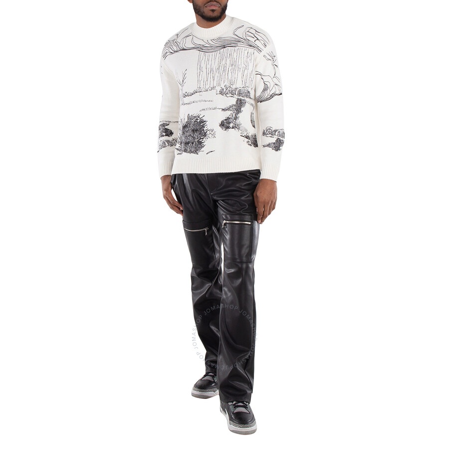 Emporio Armani Nature Embroidery Alpaca-Blend Sweater - 6