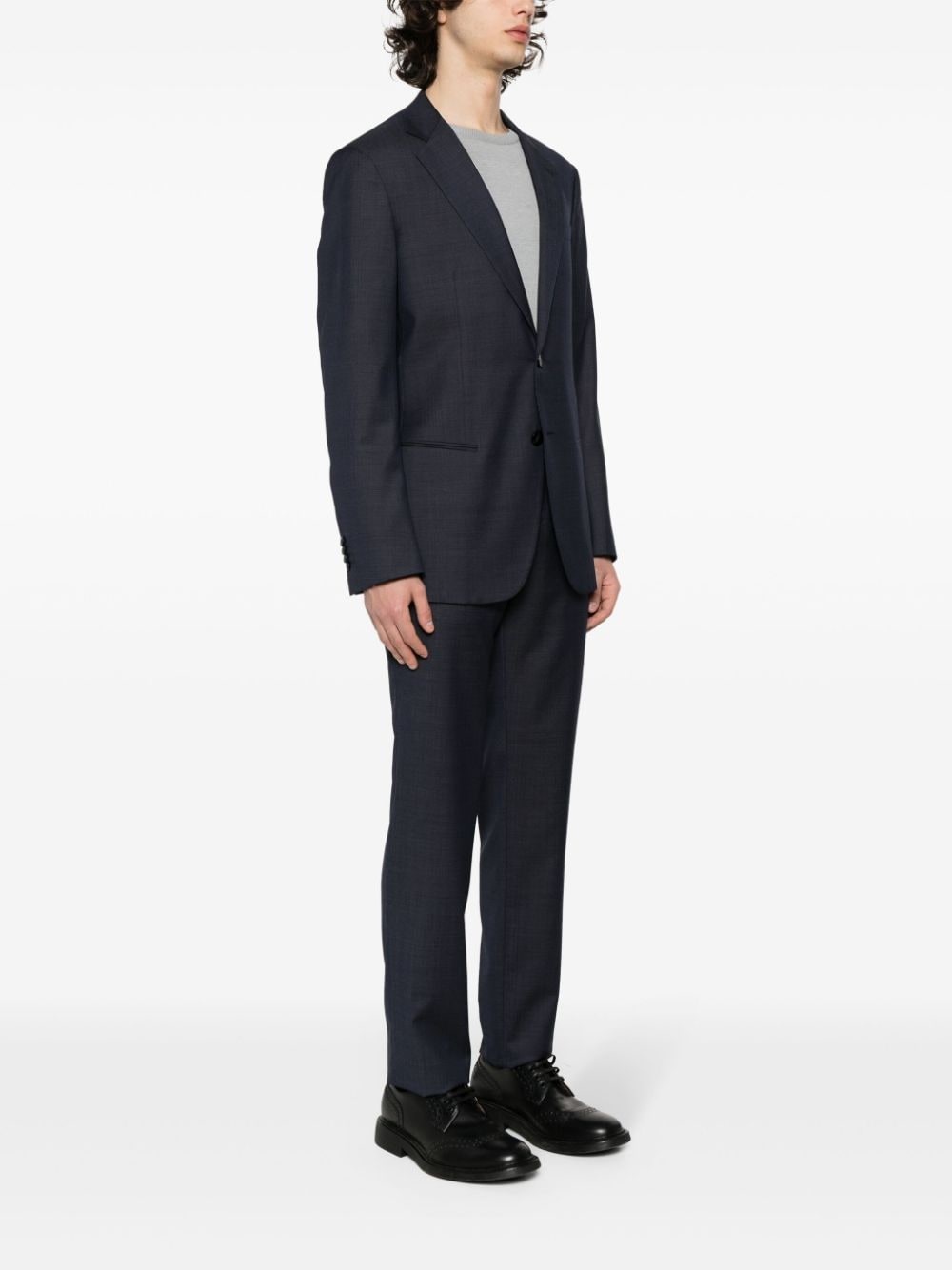 GIORGIO ARMANI Soho Line single-breasted suit farfetch REVERSIBLE