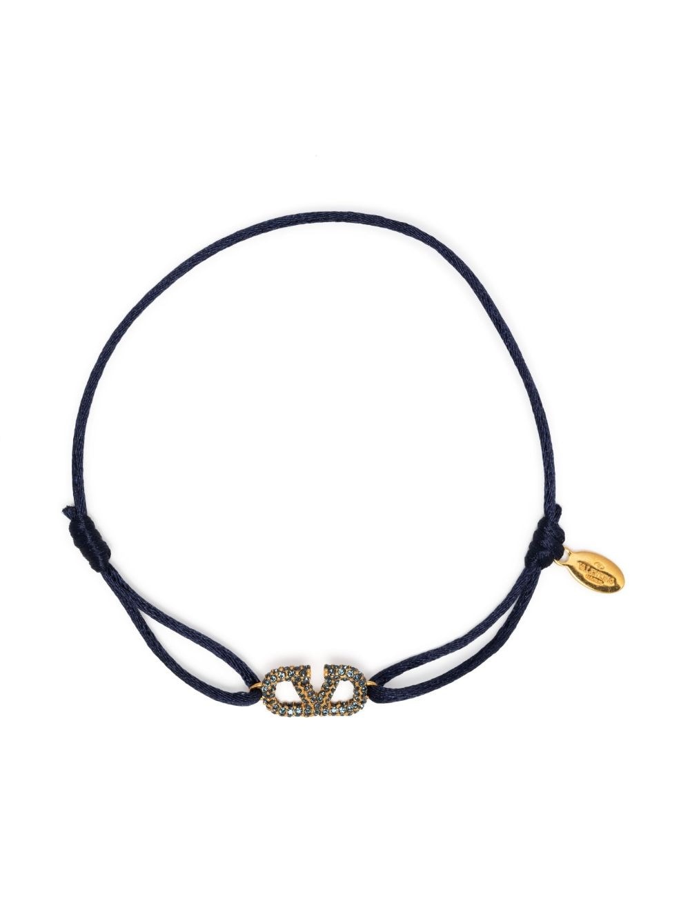 VLogo Signature crystal cord bracelet - 1