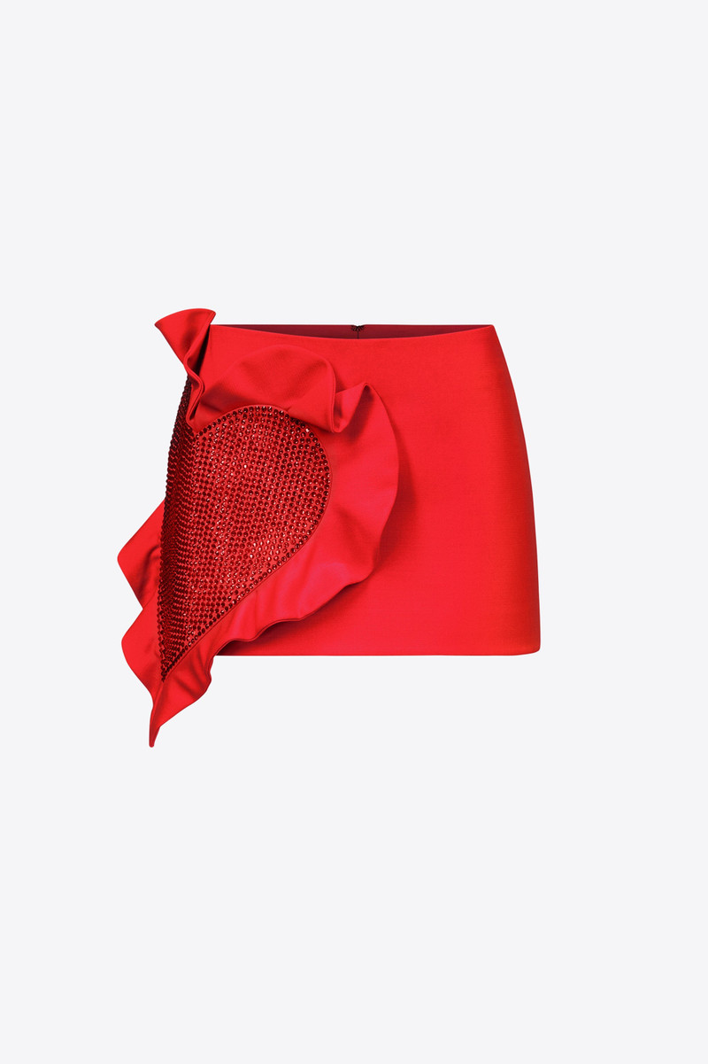 HEART RUFFLE MINI SKIRT 1