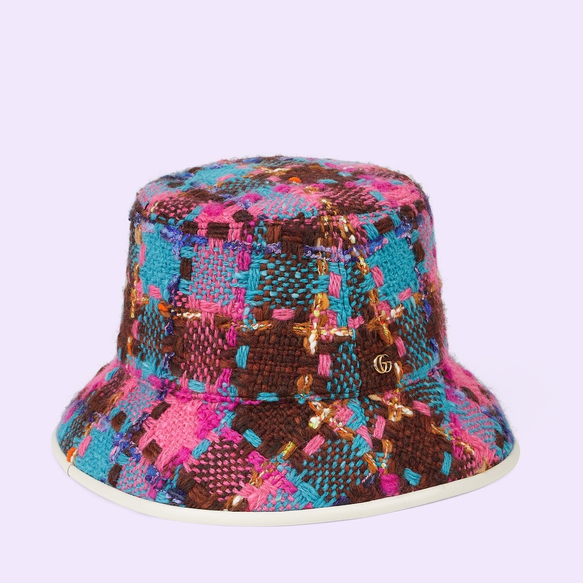 Check tweed bucket hat - 5