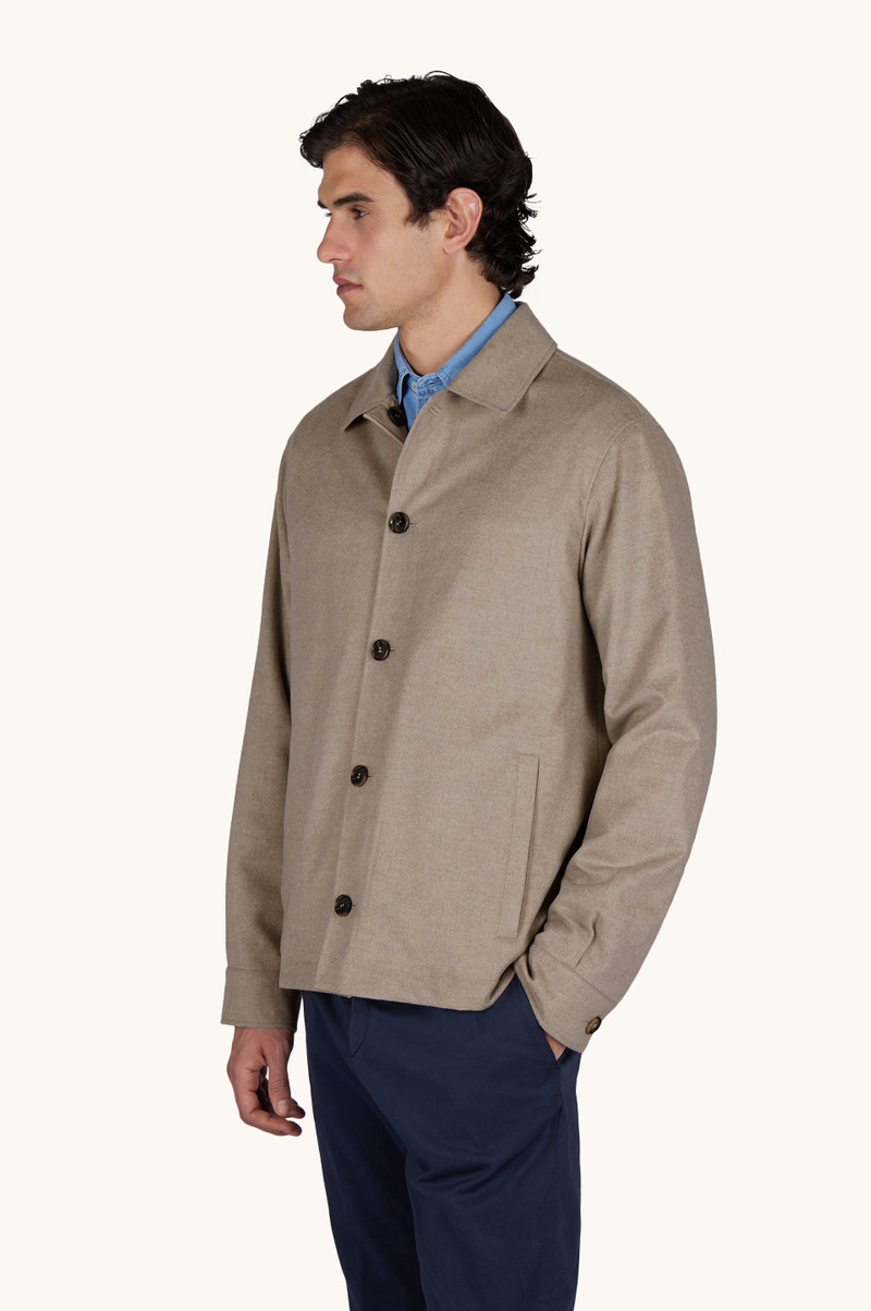 REVERSIBLE OVERSHIRT IN CASHMERE AND TECHNICAL FABRIC 16