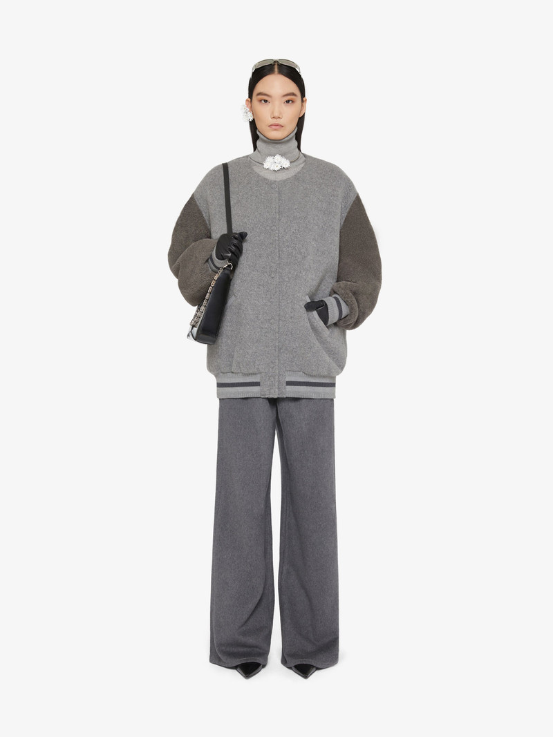 Givenchy OVERSIZED VARSITY JACKET IN DOUBLE FACE WOOL AND SHEARLING outlook