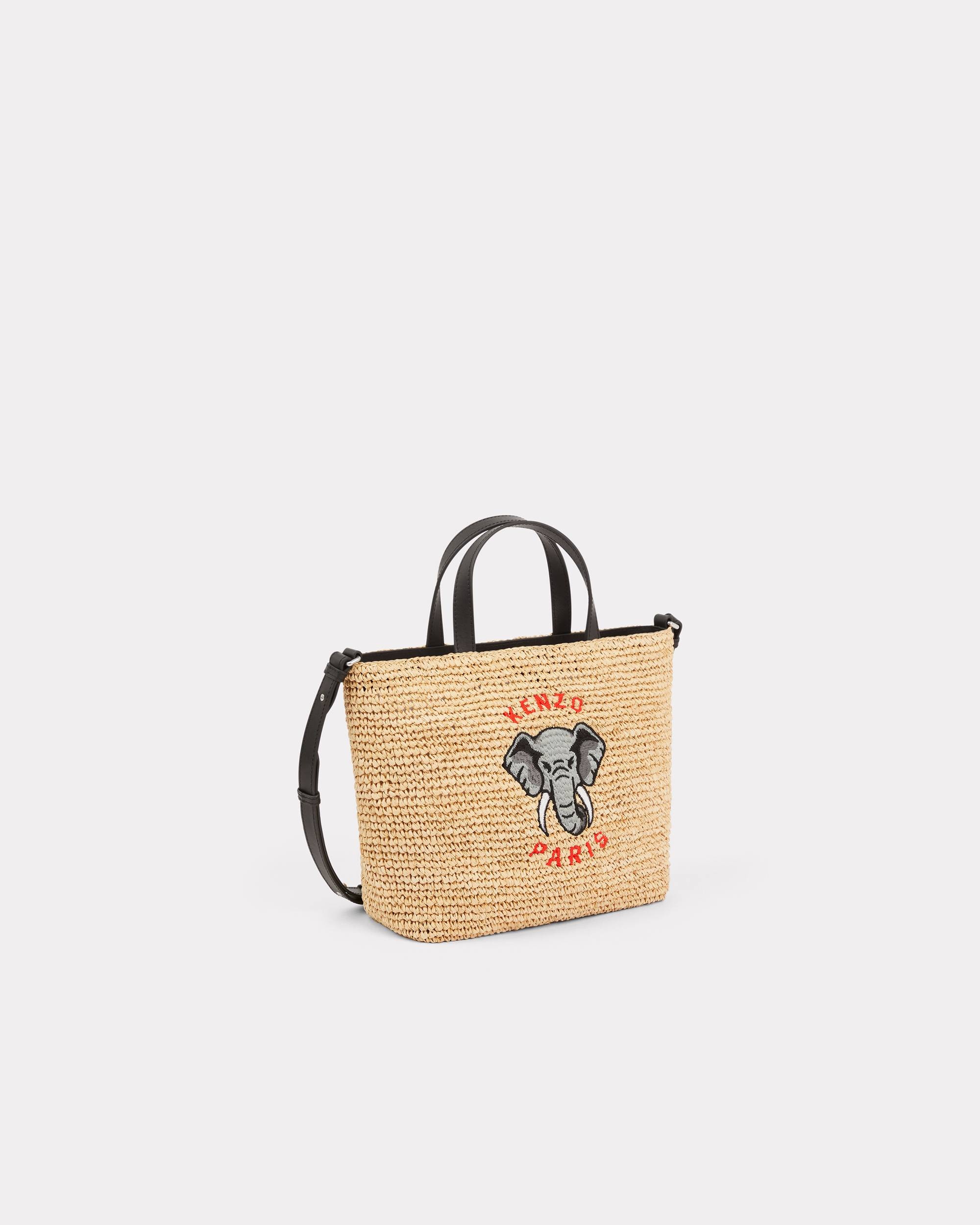 Small raffia tote - 1