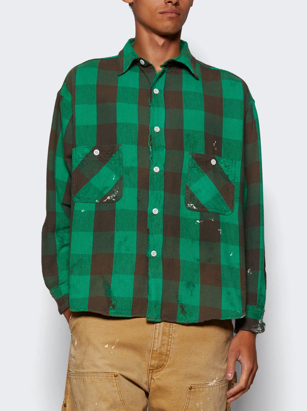 Flannel Check Shirt Green - 2