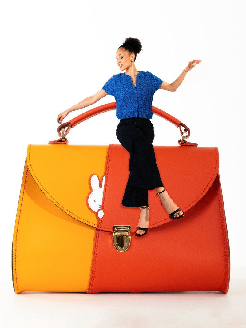The Hiding Miffy Poppy - Carrot Orange, Windsor Tan & Brilliant White 3