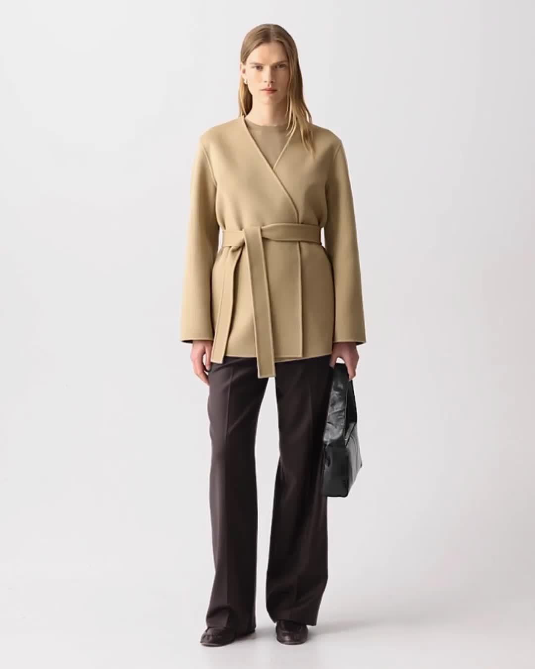 Cardigan Jacket in Double-Face Wool-Cashmere - 7