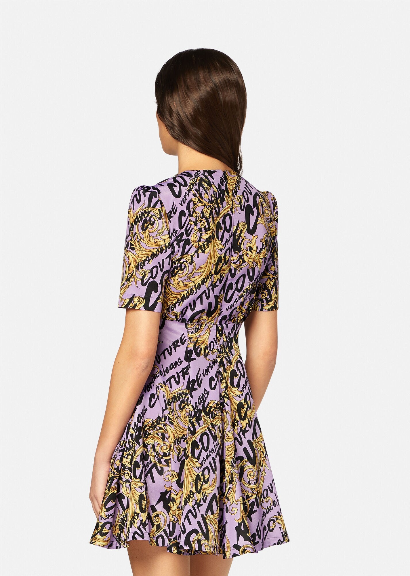 Logo Brush Couture Mini Dress - 4