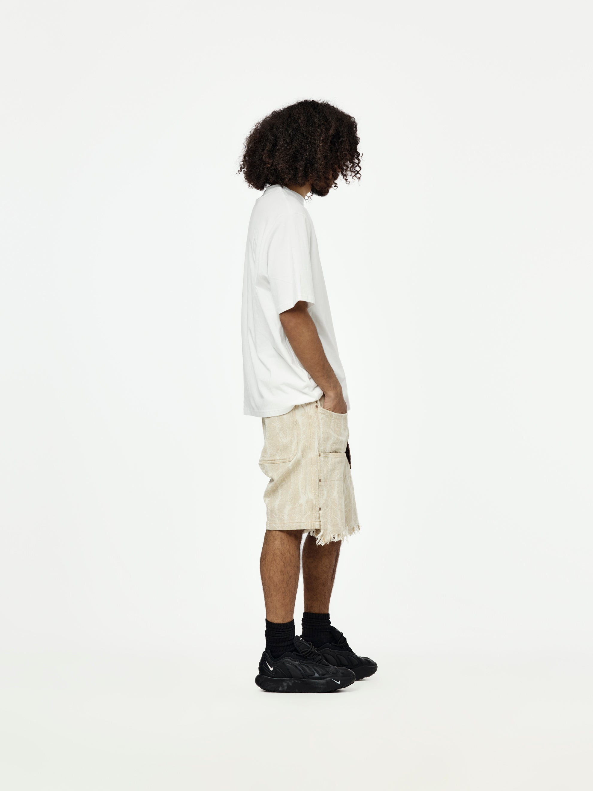 12OZ MAGPIE DENIM W-KNEE EASY SHORTS - 5