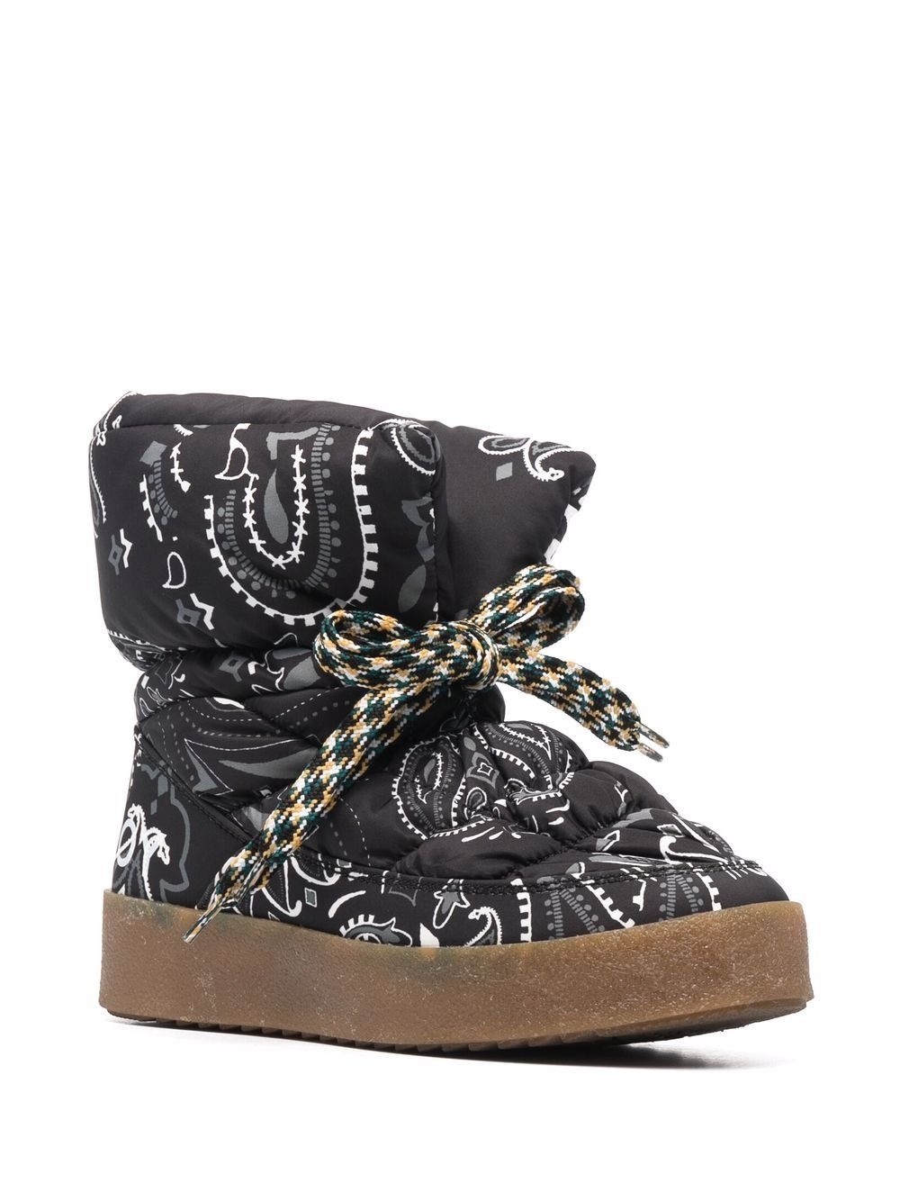 Puff bandana print boots - 2