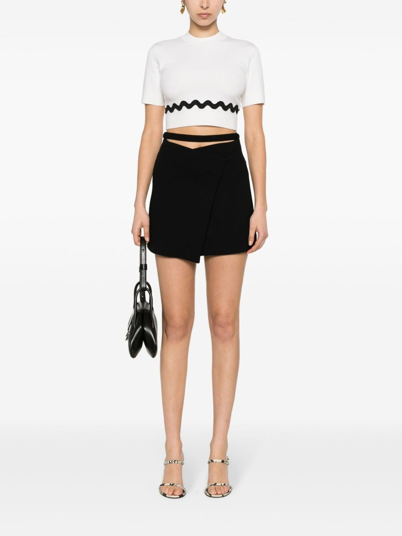 PATOU wrapped mini skirt outlook