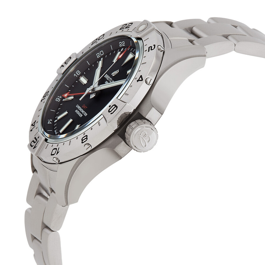 Pre-owned Breitling Avenger Automatic Black Dial Men's Watch A32320101B1A1 - 2