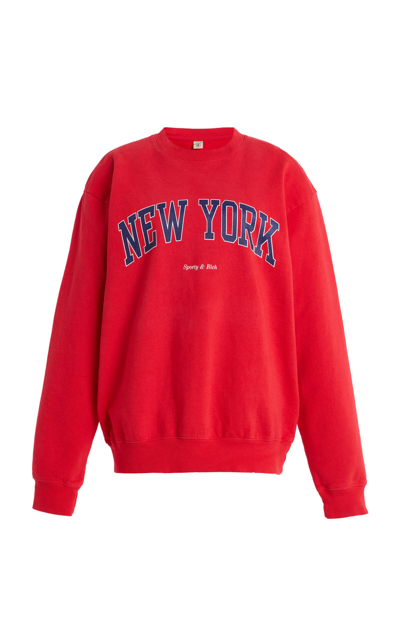 New York Cotton Ivy Sweatshirt red 1