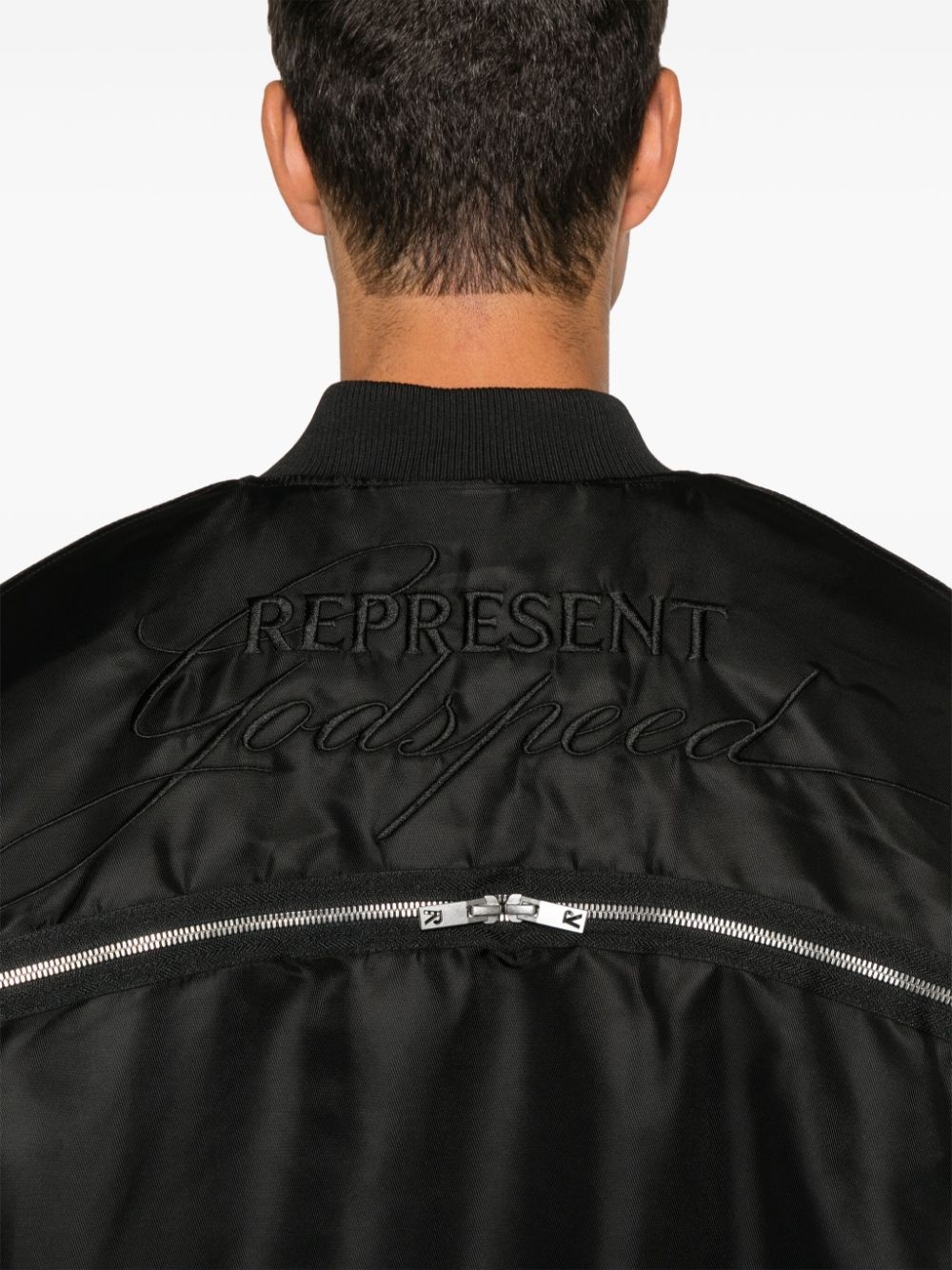 zip-detail bomber jacket - 5