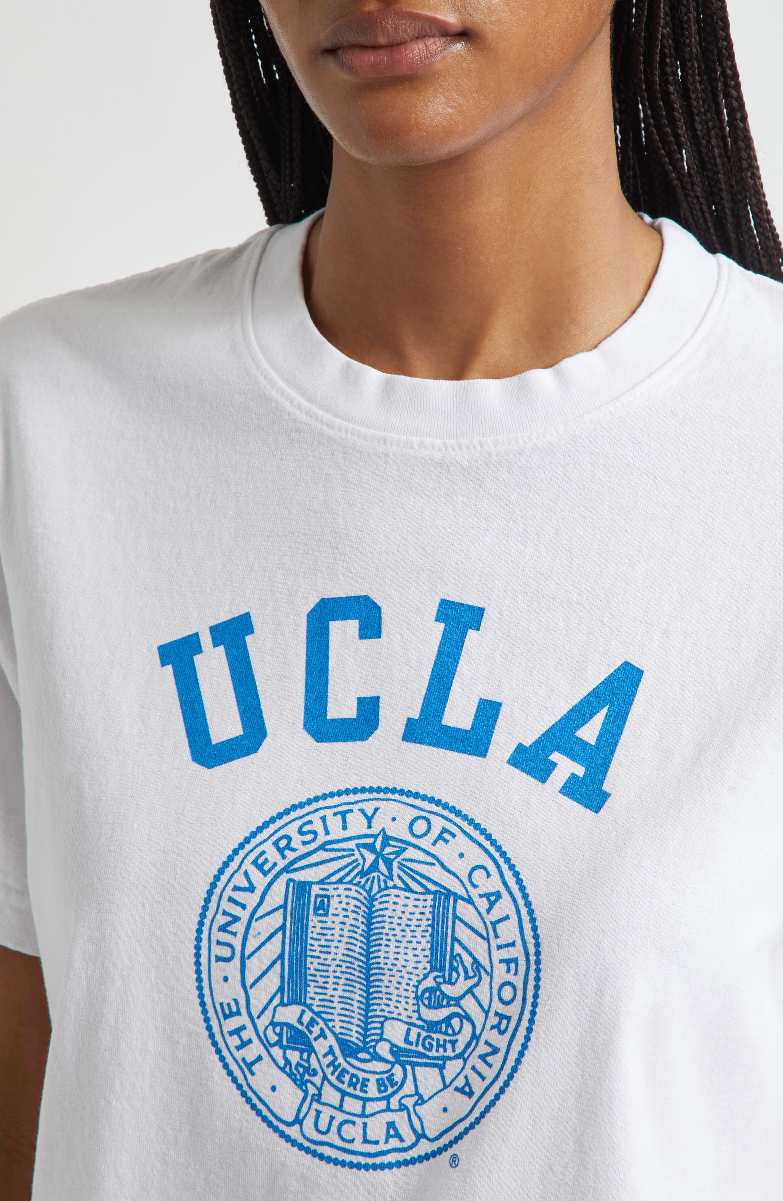 Sporty & Rich UCLA Crest Graphic T-Shirt in White at Nordstrom - 4
