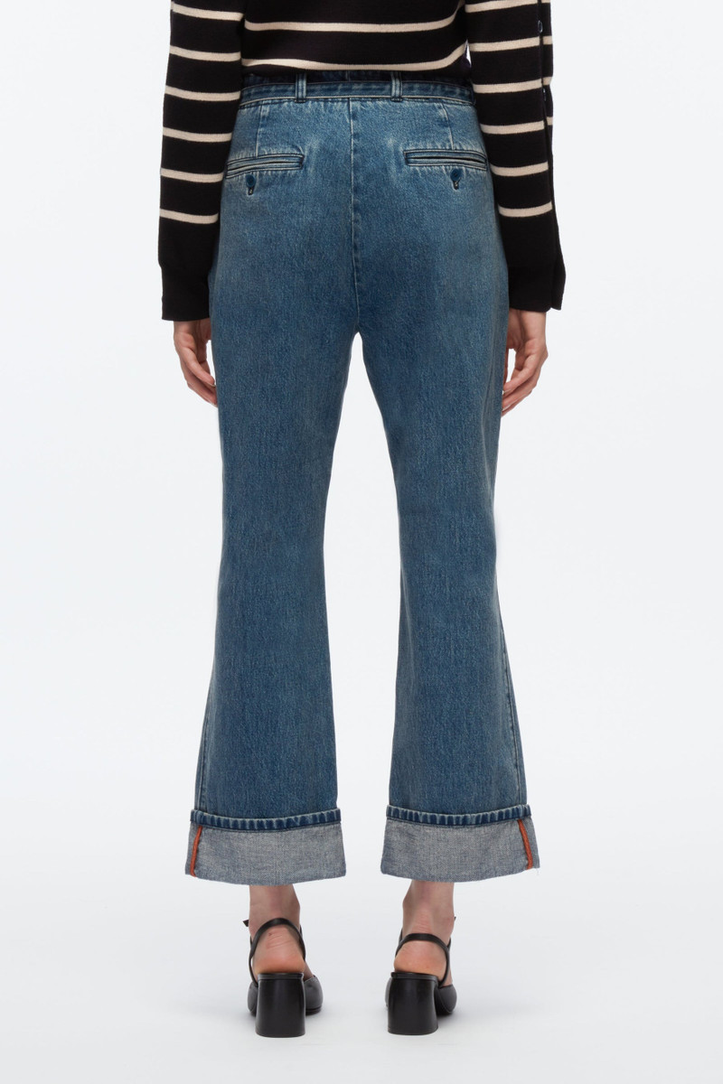 Denim Kick Flare 바지 4