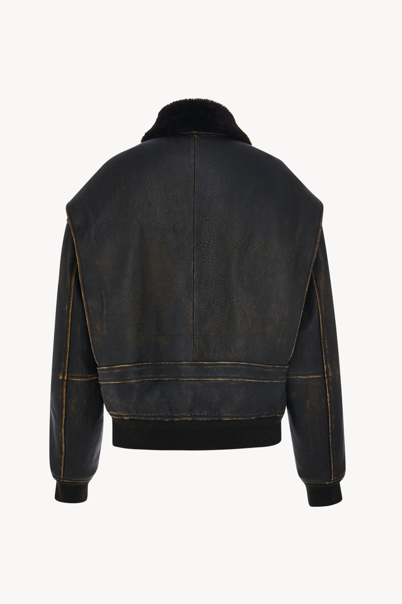 The Row Adonis Jacket in Leather outlook
