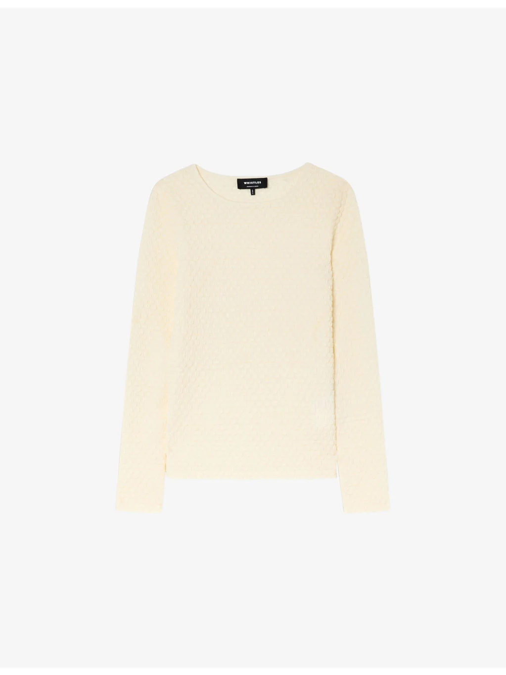 Long-Sleeved Dobby Jersey Top - 1