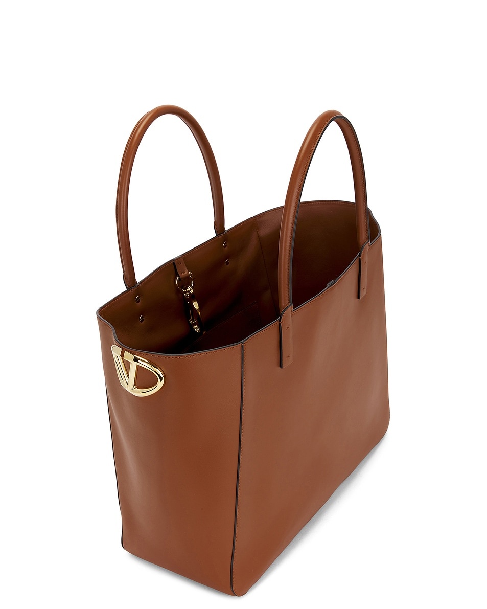 V Logo Side Tote - 4