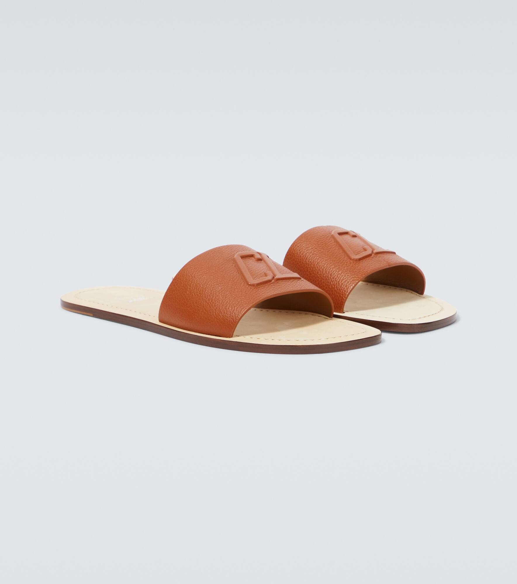 Varsicool leather slides - 5