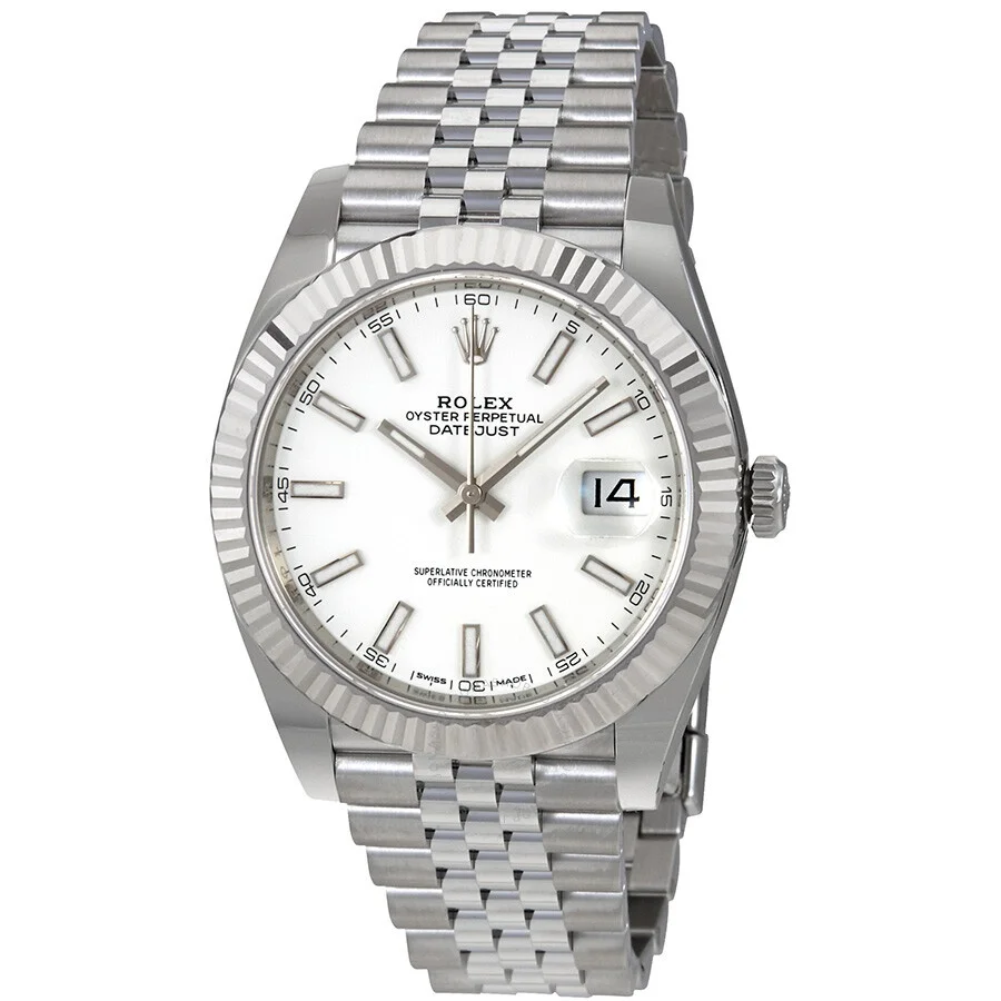 Rolex Datejust 41 White Dial Automatic Men's Watch 126334WSJ - 1
