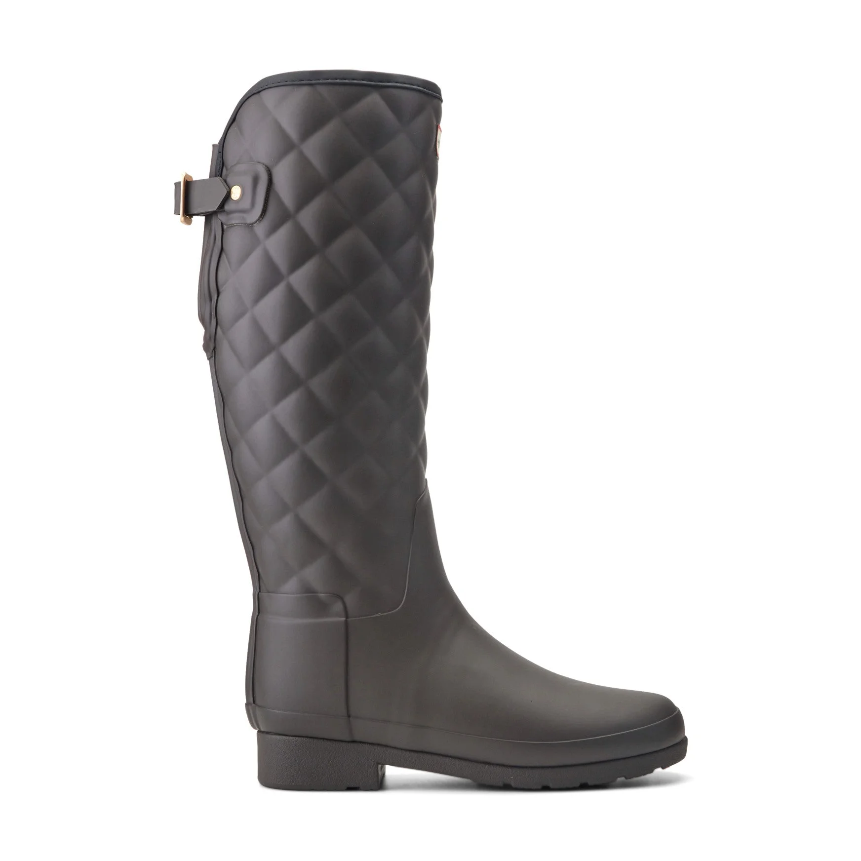Women's Refined Adjustable Quilted Slim Fit Tall Rain Boots - 1