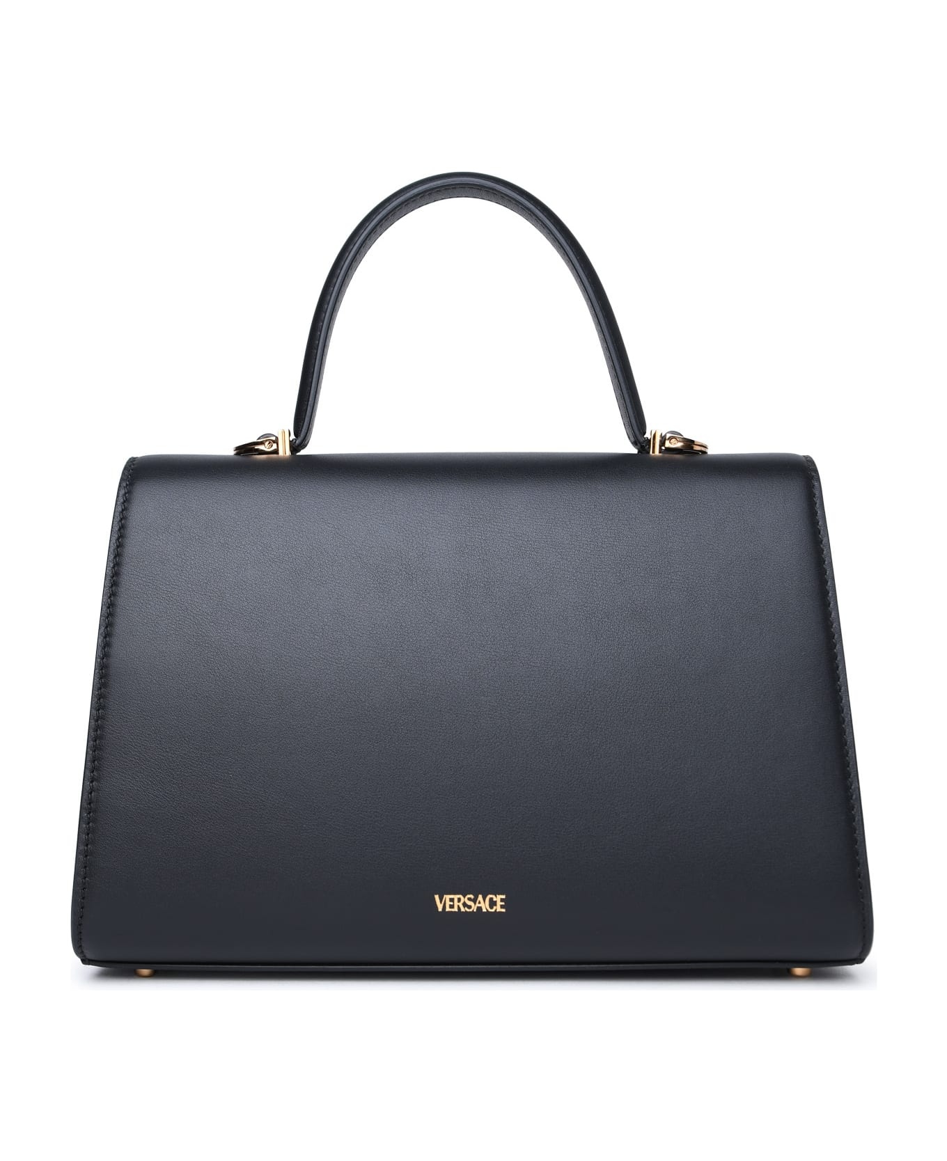 Medium 'medusa '95' Black Leather Bag - 3