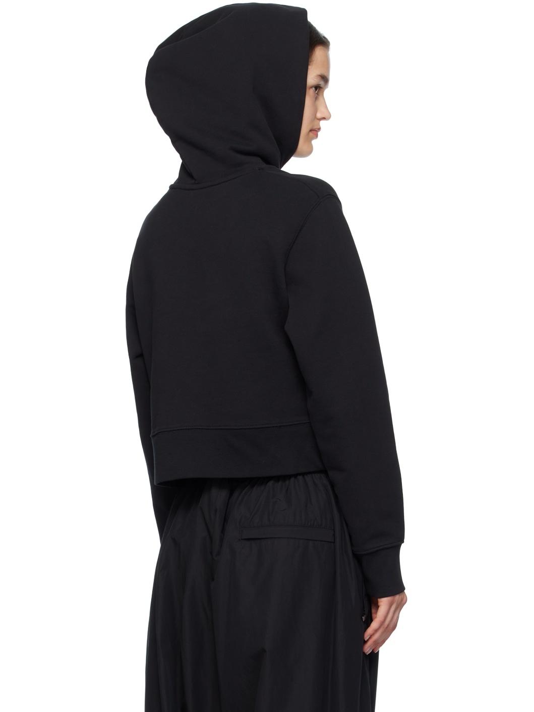 Black Printed Hoodie - 3
