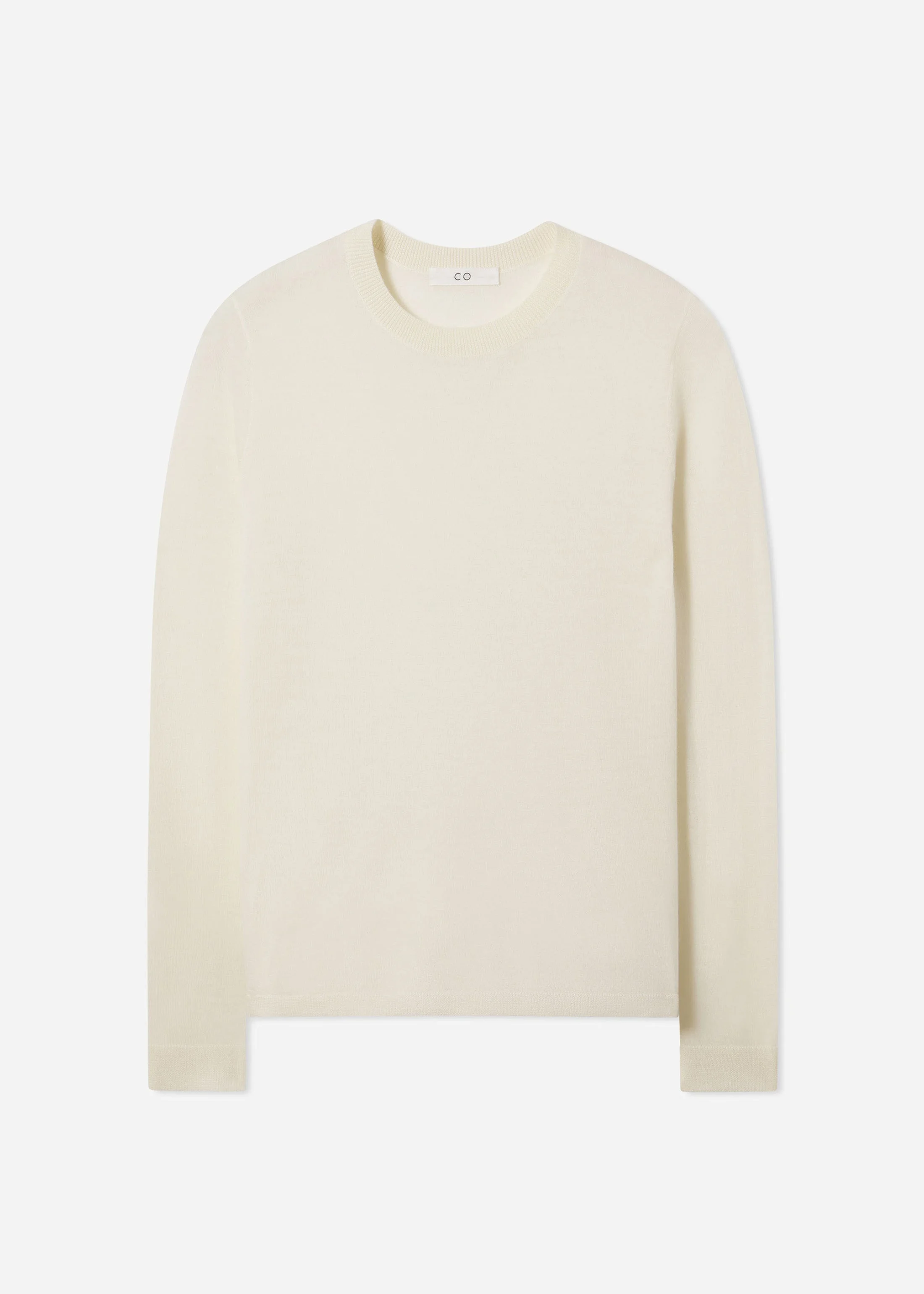 Long Sleeve Crew in Fine Cashmere - 1