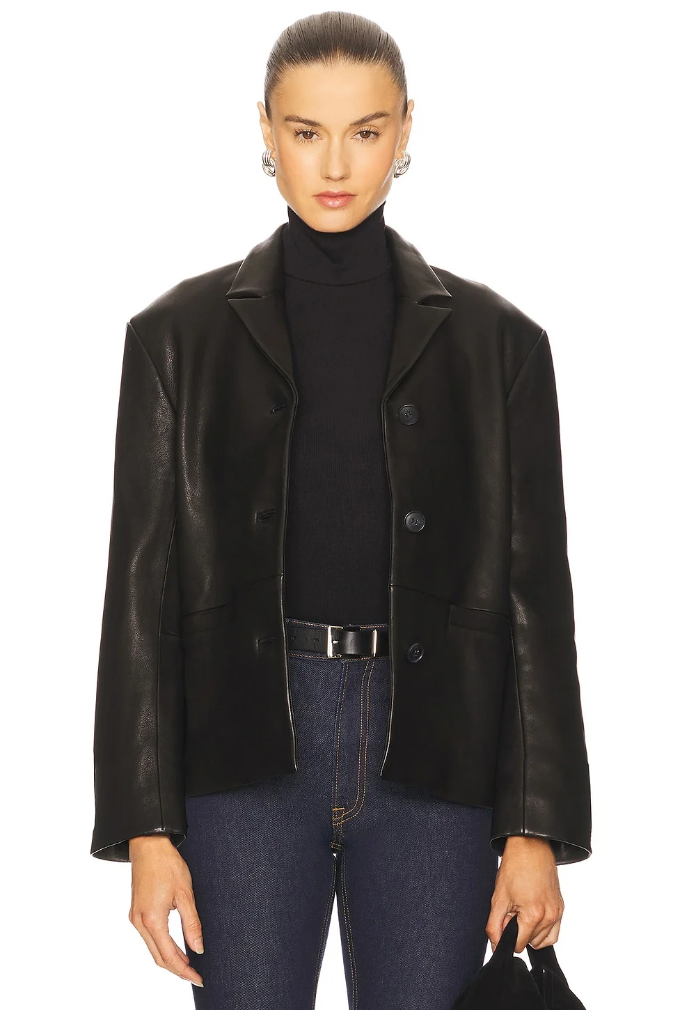 Marlo Leather Blazer - 1