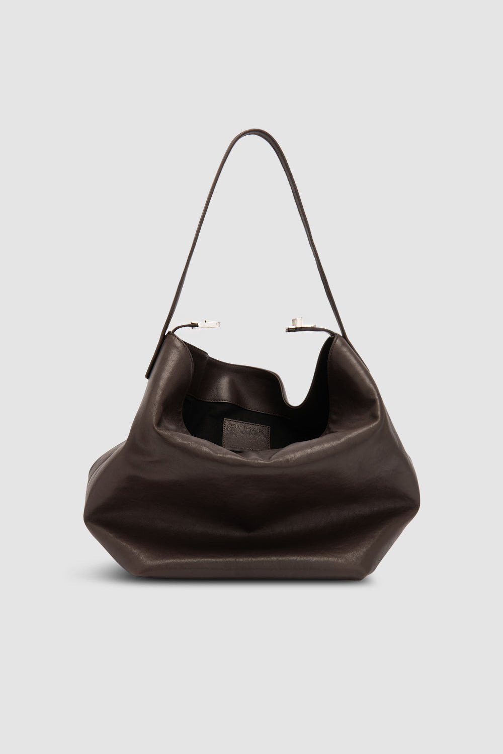 Maxi Bea Ristretto Washed Leather Hobo Bag - 3