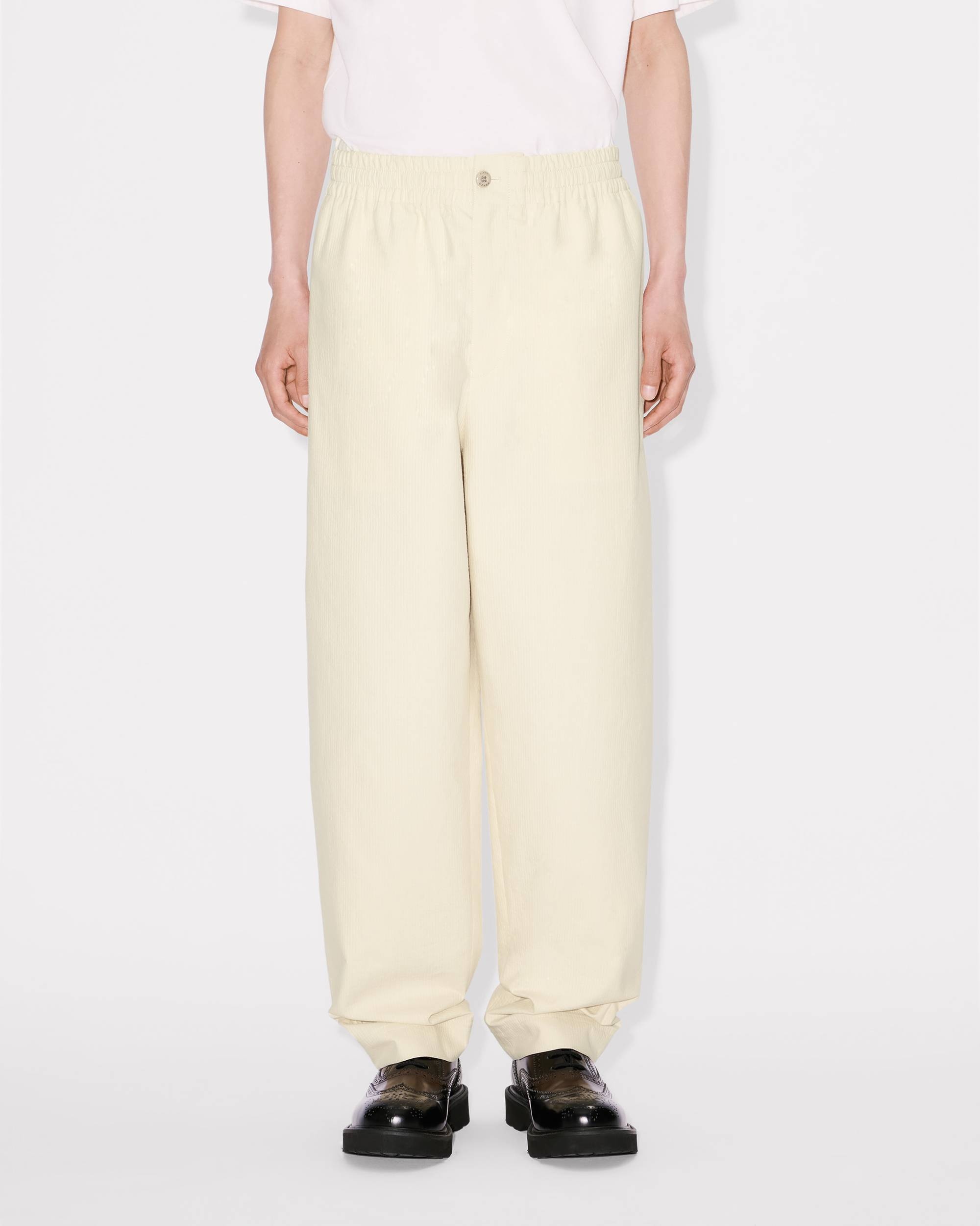 Jogpants in textured cotton - 4