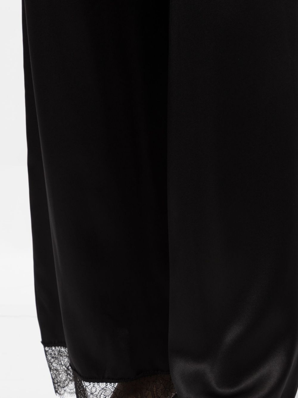elasticated-waistband silk trousers - 5