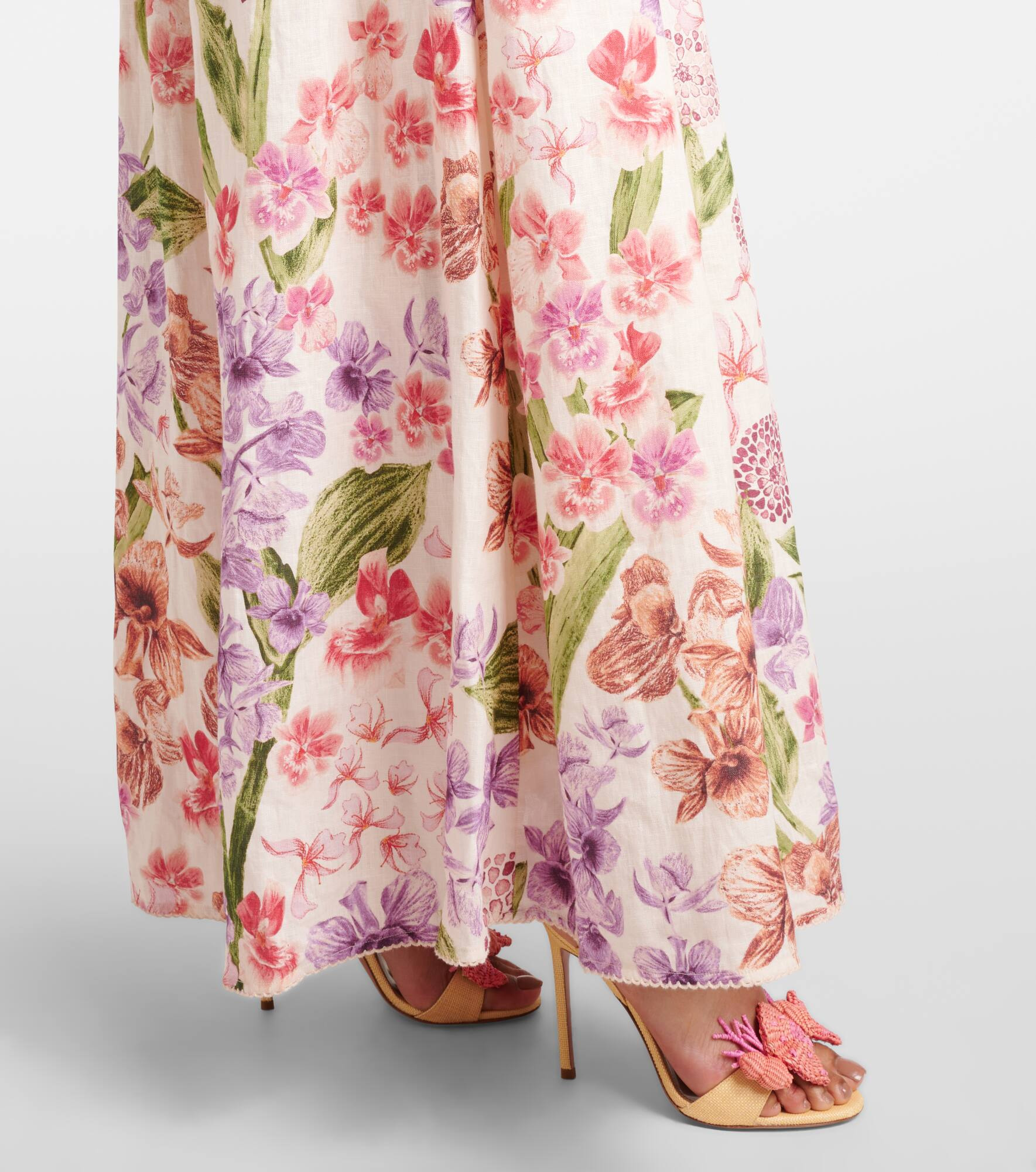 Espliego floral linen maxi dress - 5