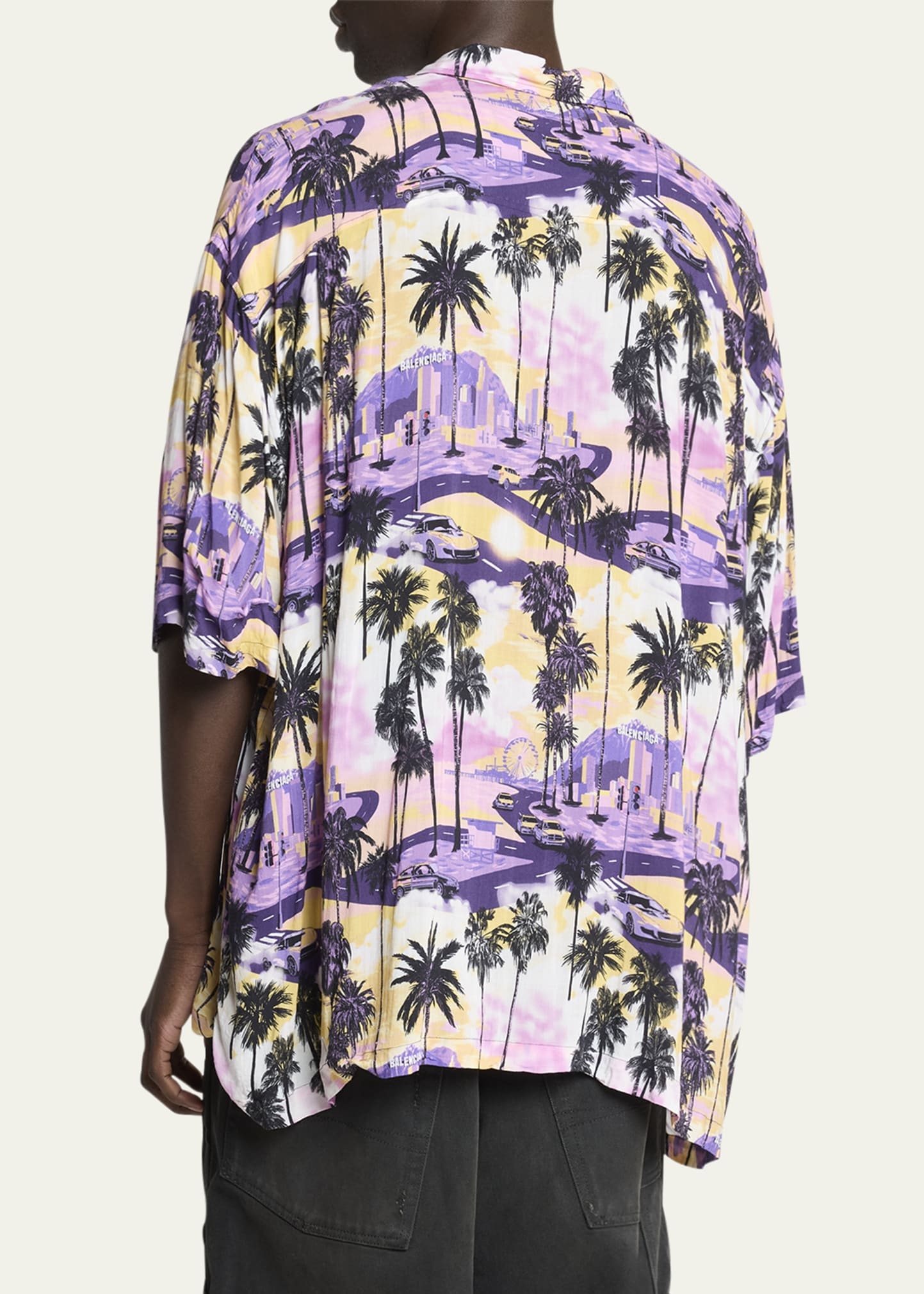 Men's Viscose Hawaiian Camp Shirt - 3