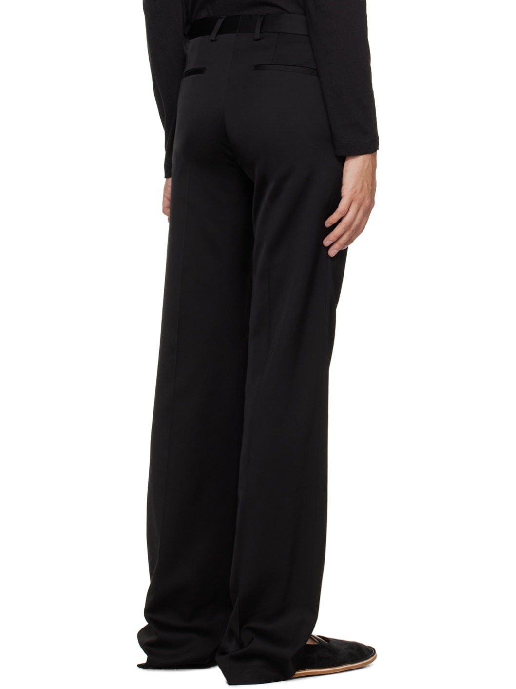 Black Creased Trousers - 3