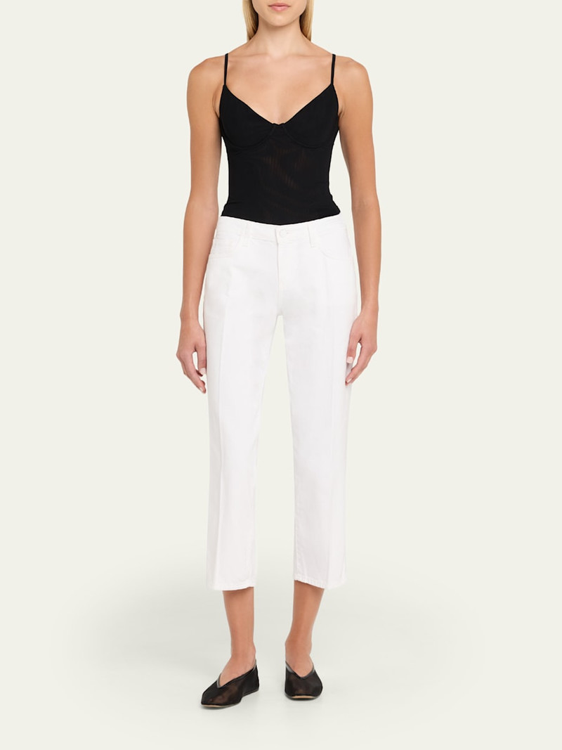 L'AGENCE Blaine Low-Rise Crop Straight Jeans outlook