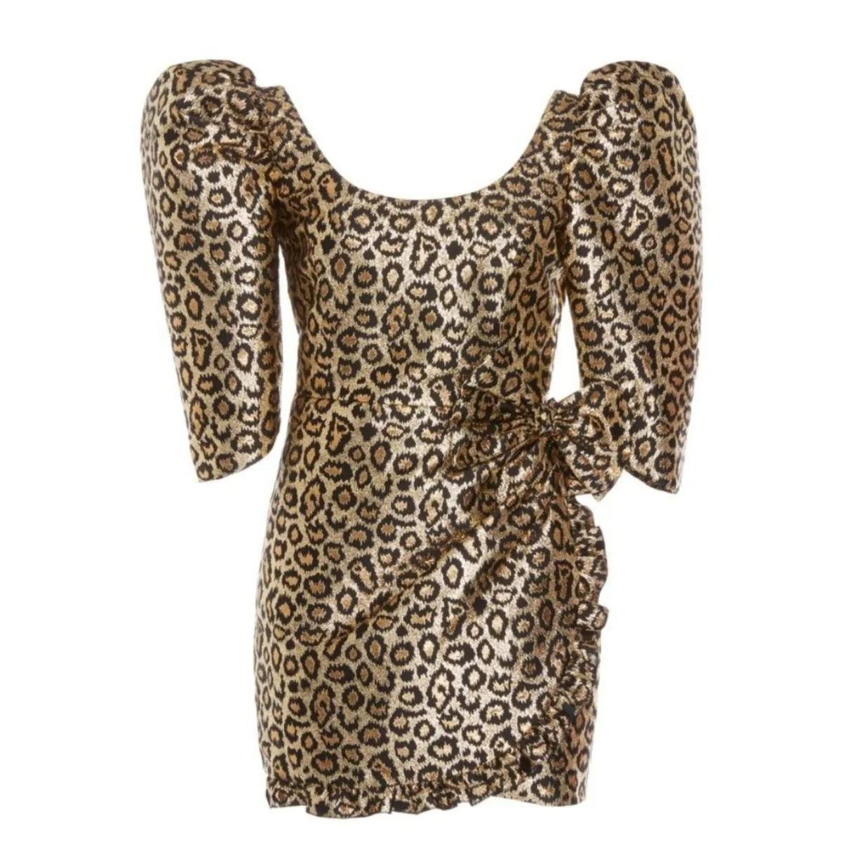 Lurex Leo Jacquard Mini Dress - 1