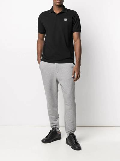 Y-3 drawstring-waist cotton track trousers outlook