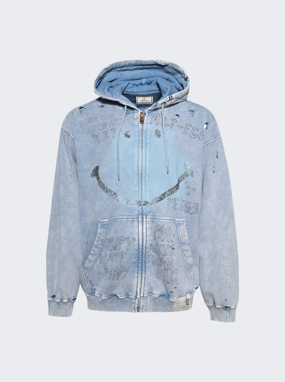 Bleached Parka Blue - 1