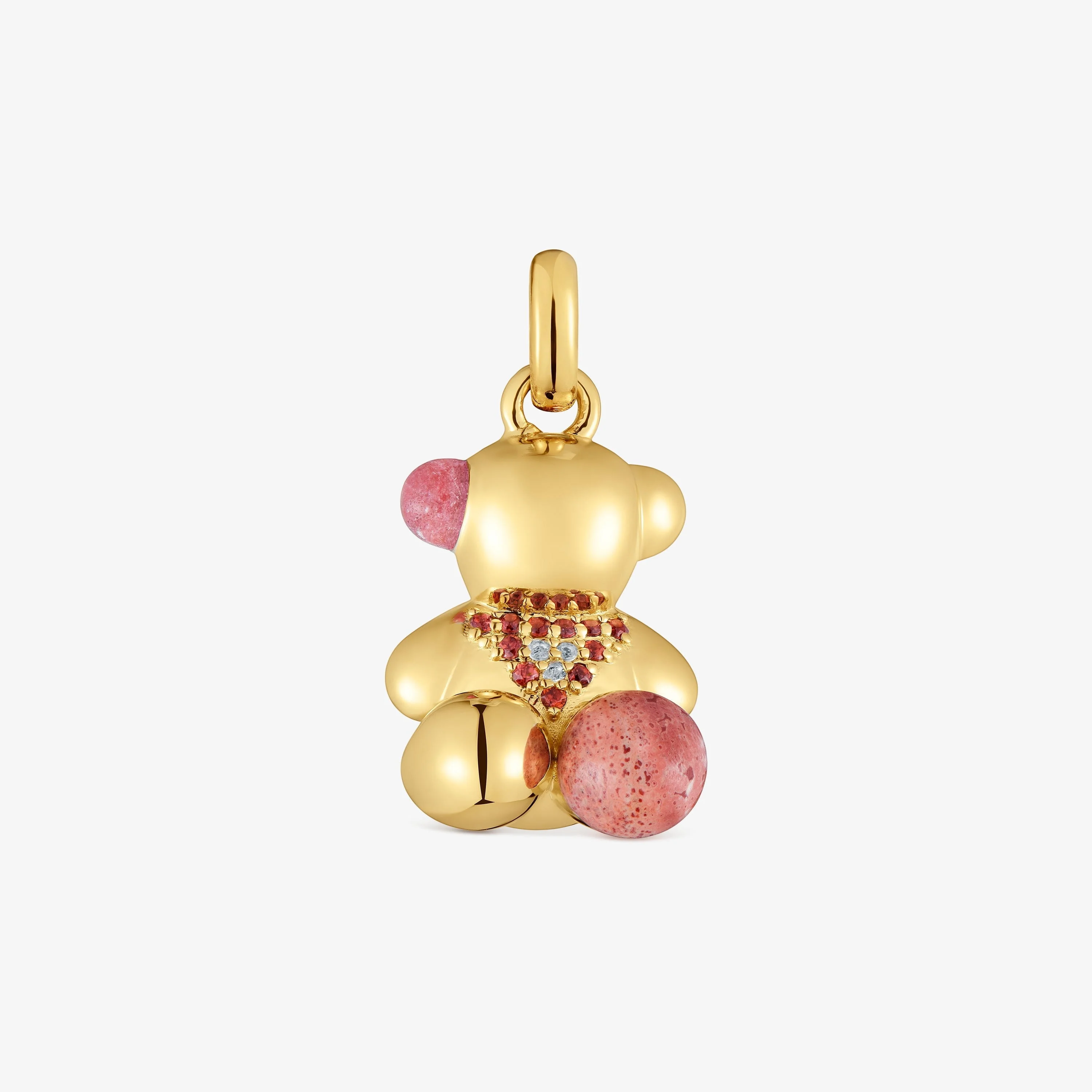 18K gold vermeil love bear Pendant with gemstones TOUS X LEA COLOMBO - 1