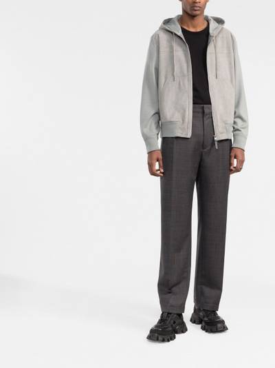 TOM FORD contrast-sleeves hooded jacket outlook