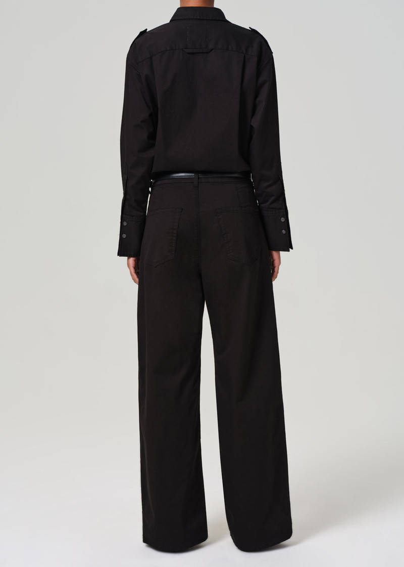 Petra Pleated Trouser In Black 3